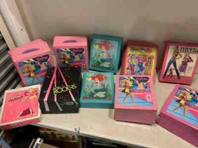 Huge Lot Of Over 100 Vintage Barbies Cases & More Mattel Skipper Jem