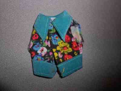 Vintage Barbie POODLE DOODLES MOD Put-ons Pet #1061 Original Floral Vest