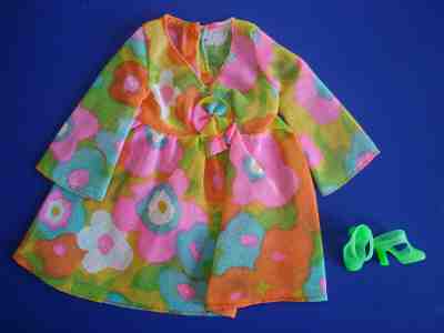 Vintage MOD Era Barbie Doll FLOWER WOWER #1453 Mini Dress Mattel 1970