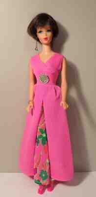 Vtg. Standard Barbie Body #1190 Hair Fair Brunette Head #4043 "Evening In"#3406