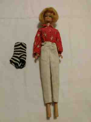 Vintage 1965/1958 American Girl Bendable Leg Barbie Model #1070 Short Hair Blond