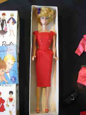 Mattel Barbie Doll Vintage 850 BUBBLE CUT Platinum Blond Original Box JAPAN 
