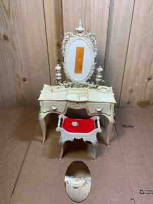 Vintage Susy Goose / Barbie Doll Furniture with Bench And Phone 1964 Mattel