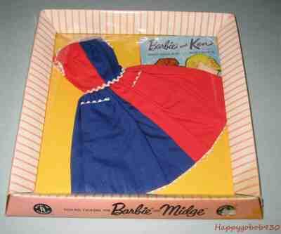 Vintage Barbie and Midge 943 Fancy Free Outfit NRFB Circa 1963 AC1