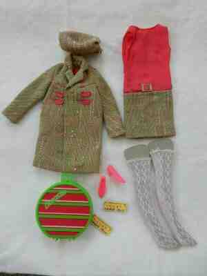 Vintage Francie (Barbie's cousin) Tweed Somes Outfit1967