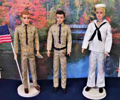 Vintage HTF Brownette #1 Ken Barbie "Army" #797 1963-65 Complete W GREAT EXTRAS