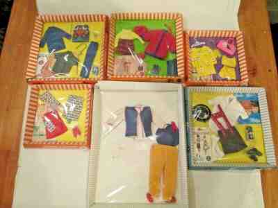 Vintage Barbie Skipper Skooter Junior fashions Bundle Lot Of 6