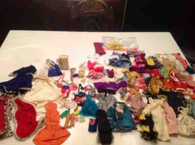 VINTAGE BARBIE 1960’s HUGE LOT of OUTFITS ACCESSORIES CLOTHES LOOK!