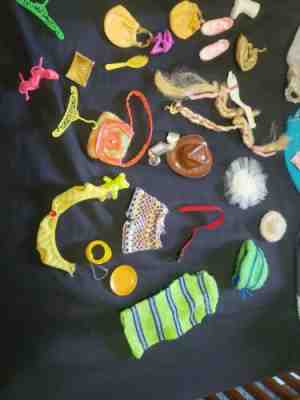 Huge Lot of Vintage Barbie Clothes and Accessories