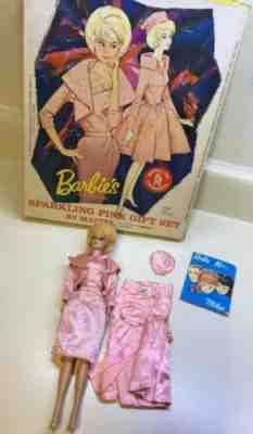 Rare NOS Vintage 1964 Original Barbie Sparkling Pink Gift Set #1011 Mattel INC.