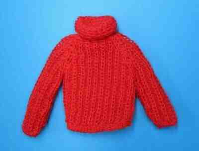 AUCTION Vintage Barbie KEN - MOUNTAIN HIKE #1427 > Red Turtleneck Sweater