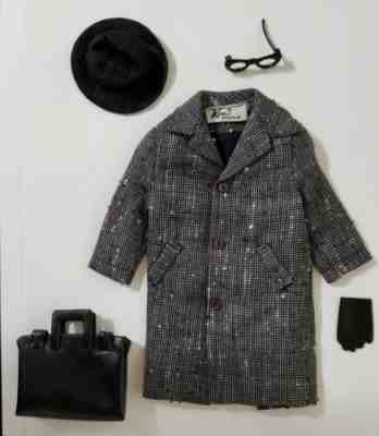 Vintage Barbie Ken Business Appointment Coat Hat Briefcase Glove Sunglasses 1960