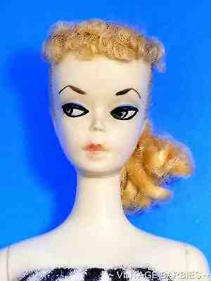 ** ULTRA RARE #1 Blond Ponytail Barbie Doll #850 HAND PAINTED - Vintage 1959 **