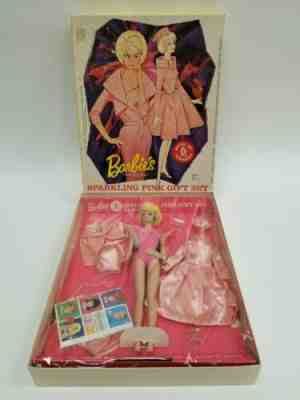 Rare NOS Vintage 1964 Original Barbie Sparkling Pink Gift Set #1011 - NRFB VHTF 