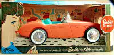 Vintage 1962 Barbie's Austin Healey Sportscar by Mattel Irwin Corp. with Box