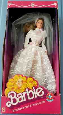 vintage superstar estrela  Barbie  Bride NRFB  1985 super rare exclusive 