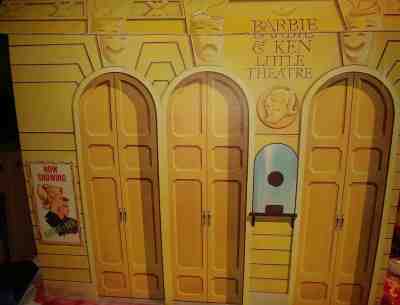 Vintage Barbie & Ken 1960's Little Theatre Playhouse + Barbie clothes lot!