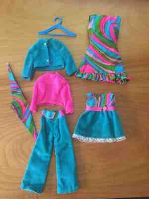 Vintage Barbie Skipper “Triple Treat” #1748 Near Complete + Barbie Dress