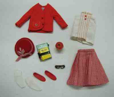 Vtg Barbie Doll #1921 SCHOOL GIRL CLOTHES Original Complete Set 1965-66 Skipper