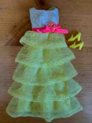 Vintage Barbie #1595 Sears Exclusive Fabulous Formal Dress EX! Lot