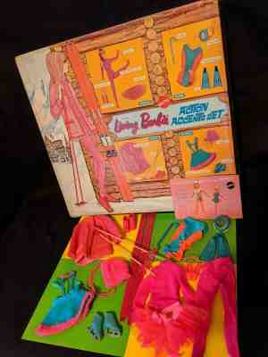 Barbie DRAMATIC New Living Action Accents SET in Box VINTAGE 1969 Japan -No Doll