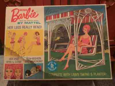1963 Miss Barbie Teen Age Fashion Model Lawn Swin And Planter