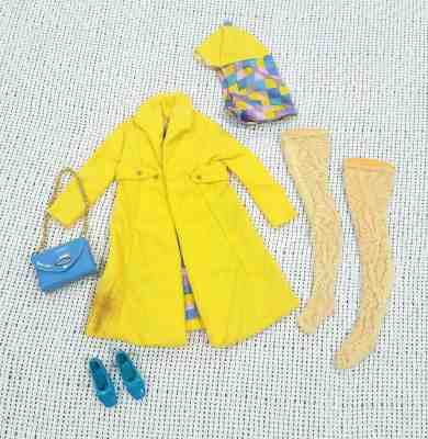1967 VINTAGE BARBIE MATTEL #1816 THE YELLOW GO SEARS EXCLUSIVE COMPLETE SET