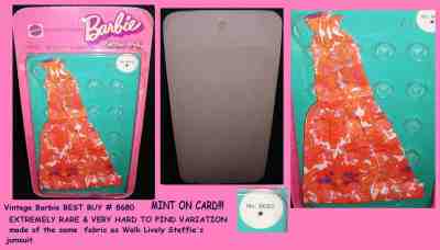 BARBIE EXTREMELY RARE! VHTF BEST BUY #8680,MOC,WALK LIVELY STEFFIE FABRIC