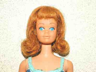 Barbie:  VINTAGE Redhead BEND LEG MIDGE Doll w/HTF Variation Long Flip Hair!
