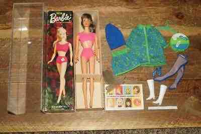 Vintage 1968 Standard Barbie #1544 Sears Travel in Style Gift Set & Display Case