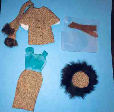 Vintage Barbie #1647 Gold 'n Glamour 1965 Outfit
