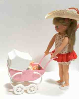 1965 Barbie Tutti Doll Set Original Clothes Shoes Hat Buggy Walkin My Dolly Vtg