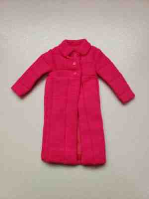 Vintage Mod Barbie Japanese Exclusive Tagged Hot Pink Coat  for # 2621 Outfit 