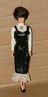 Mattel Vintage Brunette Bubble Cut Barbie, Black and White Outfit, Notes