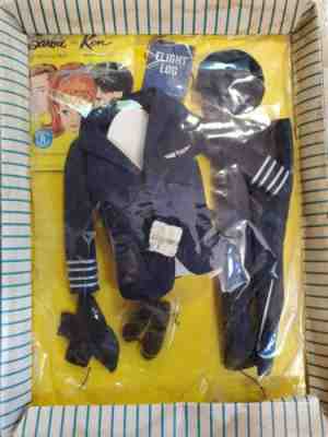 VINTAGE MOD 1963 BARBIE KEN & Allan American Airline Captain fashion #0079 NRFB 