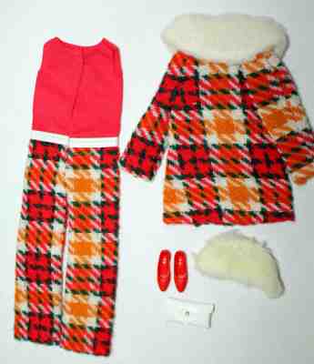 Perfectly Plaid Vintage Barbie Mod Fashion #1193 Sears Excl. NM/M 1971-72