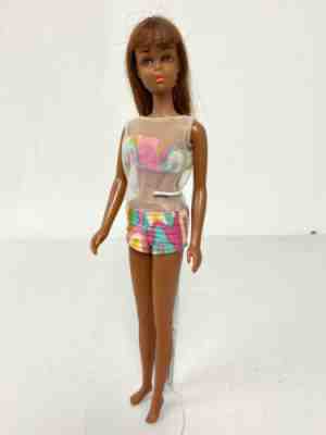 VINTAGE BARBIE BLACK FRANCIE DOLL IN ORIGINAL SWIMSUIT TNT WAIST