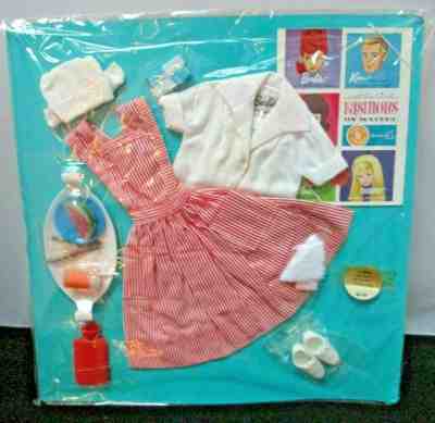 1964 BRAND NEW "BARBIE" FASHION~*CANDY STRIPER VOLUNTEER 889 NRFP SEALED CELLO