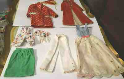 VINTAGE BARBIE MOD FRANCIE DOLL CLOTHING OUTFITS GOWN LOT 1769 1252 1255 1250 +