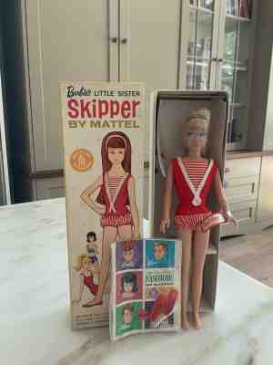 NEW Rare Vintage Barbie's Little Sister Skipper, Blonde #0950 Mattel Boxed+Tags