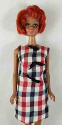 Barbie Japanese Exclusive doll red white blue plaid dress rare JE beautiful