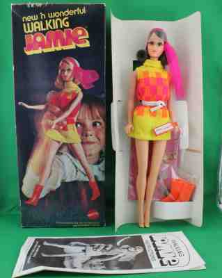 Barbie 1970 New & Wonderful WALKING JAMIE Sears Exclusive Chocolate Bon Bon NRFB