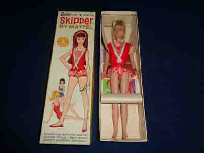 NEW Rare Vintage Barbie's Little Sister Skipper, Blonde #0950 Mattel Boxed+Tags