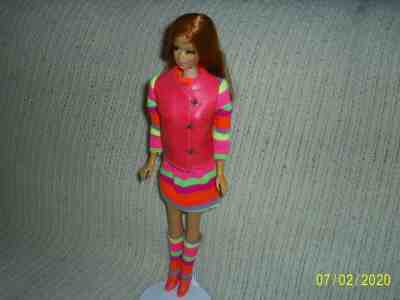 1968 Stacey Barbie's British Friend Stripes are Happening TNT Barbie Doll 