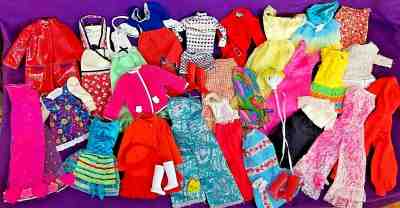 BIG Vintage MOD TNT Barbie Clothing LOT Twinkle Extravaganza Swirly Firelights+