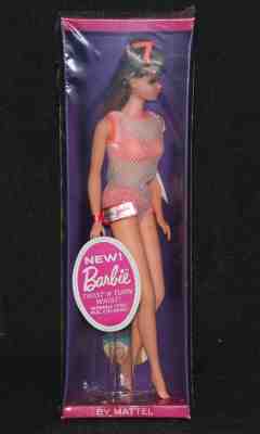 Barbie #1160 1966 MIB Barbie TNT Light Brown Orange 2 Piece Cover Up NRFB