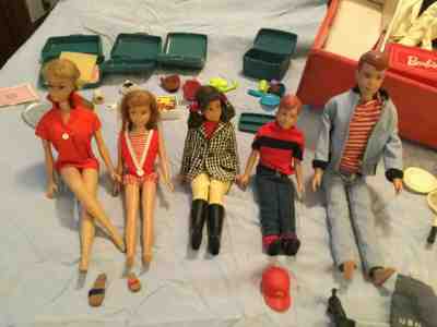 Vintage Barbie, Ken, Skipper, Scooter, Robbie plus lots of accessories!