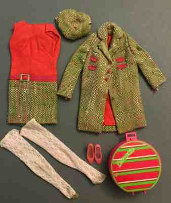 #1286 Tweed-Somes 1967 Francie outfit MOD era Vintage Barbie doll friend