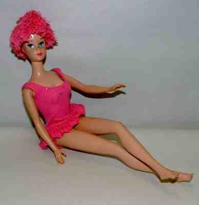 % 1960'S MATTEL MISS BARBIE WITH SLEEPY EYES IN SWIM SUIT C-8