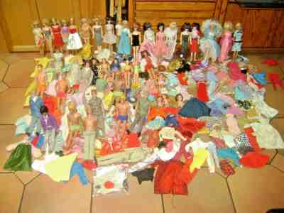 Vintage pony tail Barbie Malibu Barbies Tutti, Ken's and friends , plus clothing